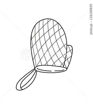 Potholder kitchen utensils vector. Perfect for culinary projects, recipe books, cooking blogs, 116289695