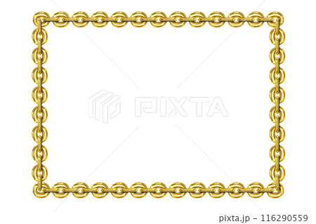 Vintage rectangular frame, gold chain, isolated. Empty copy space for paintings, mirrors or photo. Vintage simple frame. Beautiful golden style decorative border, jewel deco elegant art object. Png Vintage rectangular frame, gold chain, isolated. Empty copy space for paintings, mirrors or photo. Vintage simple frame. Beautiful golden style decorative border, jewel deco elegant art object. Png 116290559