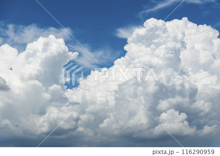 Beautiful clouds with a blue sky background. Beautiful clouds with a blue sky background. 116290959