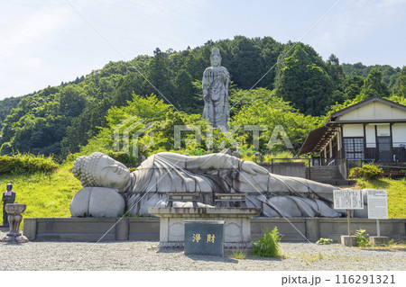 新緑の壷坂寺　天竺渡来 大観音石像と大涅槃石像 116291321