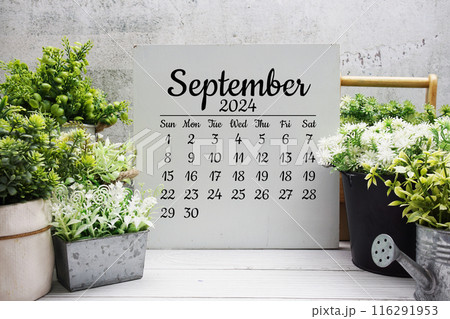 September 2024 monthly calendar for planning and management September 2024 monthly calendar for planning and management 116291953