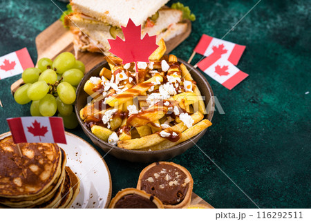 Canada Day traditional food concept. Canada Day traditional food concept. 116292511