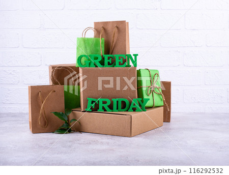 Green Friday eco friendly concept Green Friday eco friendly concept 116292532