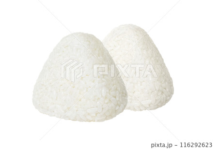 おにぎり イラスト リアル 白バック 116292623