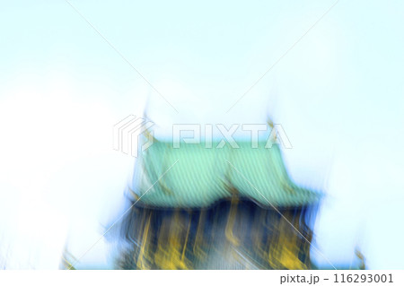 南海トラフ巨大地震発生イメージ　（ 大阪城公園天守閣 ） 116293001