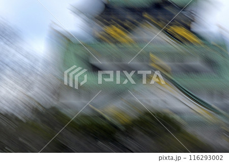 南海トラフ巨大地震発生イメージ　（ 大阪城公園天守閣 ） 116293002