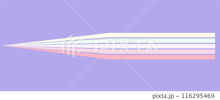 Abstract background of rainbow Wavy Line design pink shades. Vector pattern ready to use for cloth, textile. 116295469