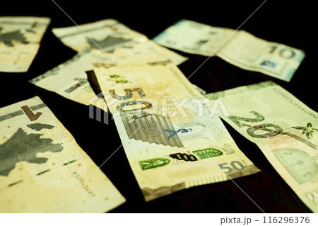 Azerbaijan Currency Manat money background 116296376