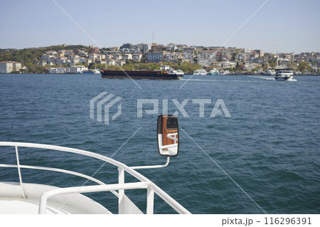 Istanbul, Turkey - 13 April 2024: Water Transportation. Ferry in Istanbul 116296391