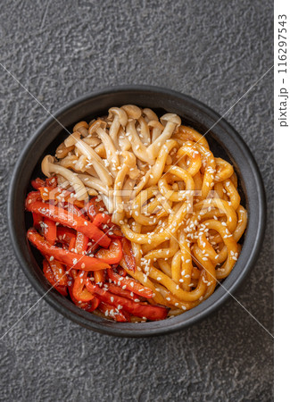 Udon noodles bowl 116297543