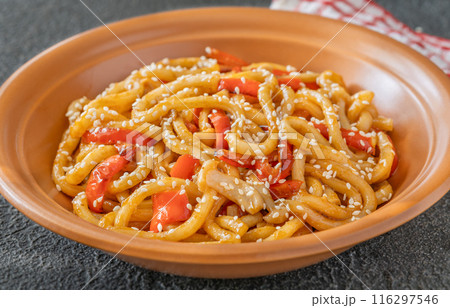 Udon noodles bowl Udon noodles bowl 116297546