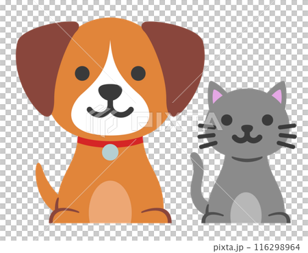 狗和貓的圖標 116298964