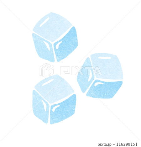 スタンプ風の氷のイラスト 116299151