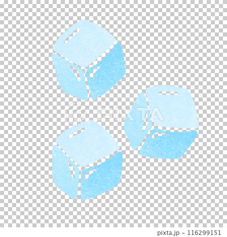スタンプ風の氷のイラスト 116299151