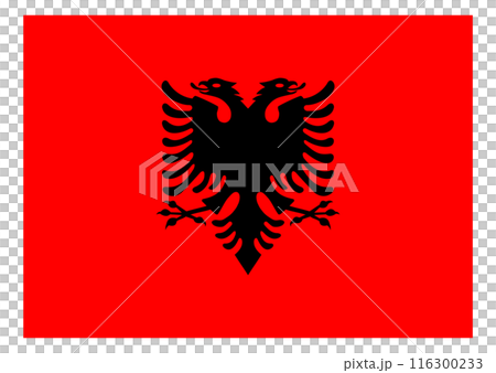 The national flag Albania The national flag Albania 116300233