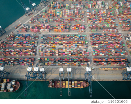 Yantian port in shenzhen city, China Yantian port in shenzhen city, China 116301603