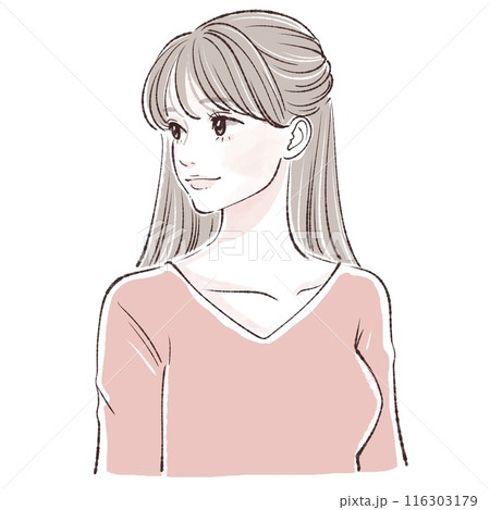 女性・女の子のイラスト素材 女性・女の子のイラスト素材 116303179