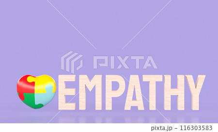 The puzzle heart multicolour for empathy and teamwork 3d rendering. The puzzle heart multicolour for empathy and teamwork 3d rendering. 116303583