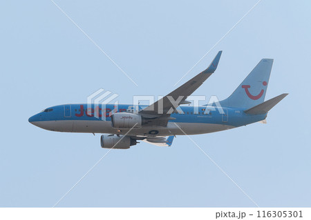 飛行するジェットエアフライB737-700 飛行するジェットエアフライB737-700 116305301
