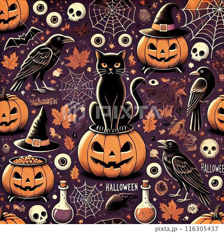 ハロウィン背景 ハロウィン背景 116305437