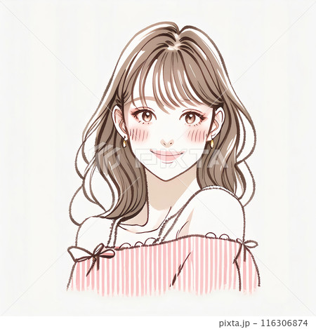 女性・女の子のイラスト素材 116306874