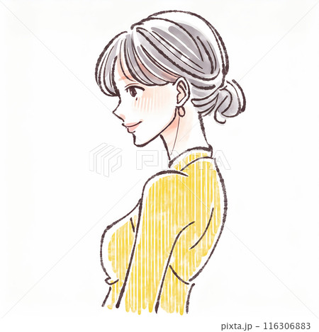 女性・女の子のイラスト素材 116306883