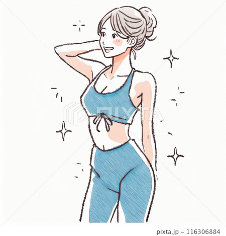 女性・女の子のイラスト素材 116306884