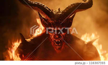 悪魔をイメージしたグラフィック 116307393