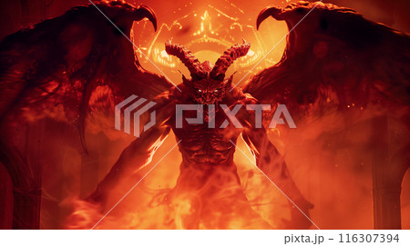 悪魔をイメージしたグラフィック 116307394