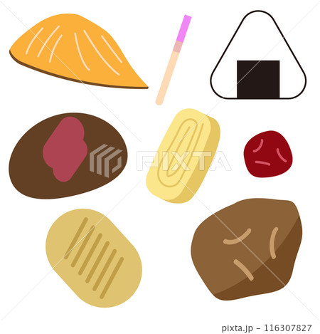 お弁当のメイン食材イラスト 116307827