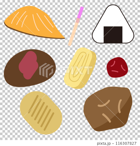 お弁当のメイン食材イラスト 116307827