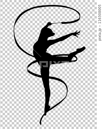 新体操のシルエット 新体操のシルエット 116308005