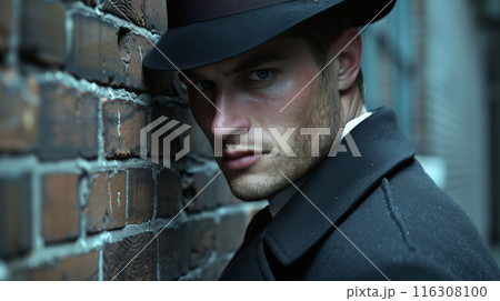Classic gangster fashion, a tough demeanor, and an unmistakable sense of old school cool 116308100