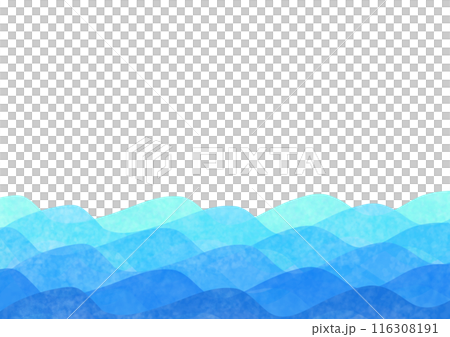 Refreshing wave watercolor background material Refreshing wave watercolor background material 116308191