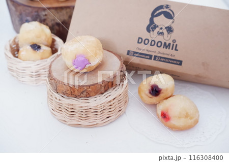 flavored ball donuts as a background flavored ball donuts as a background 116308400