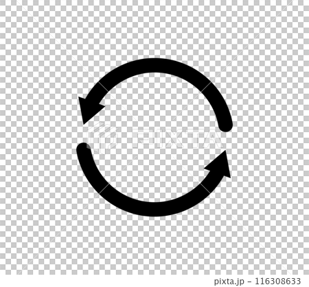 Simple rotating arrow icon 116308633