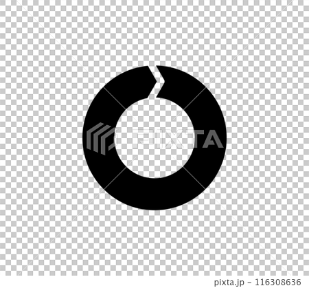 簡單的旋轉箭頭圖標 116308636