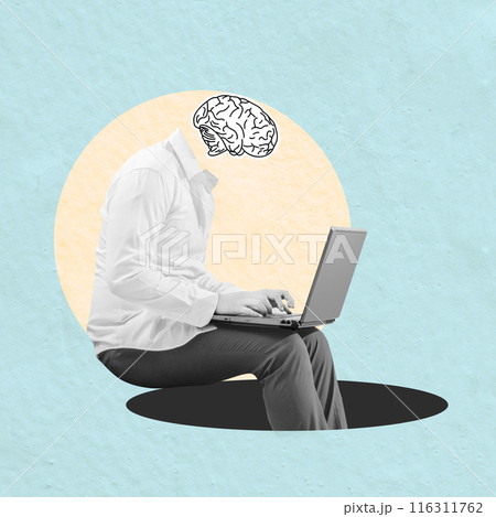 Businessmen use their intelligence to work with a laptop Businessmen use their intelligence to work with a laptop 116311762