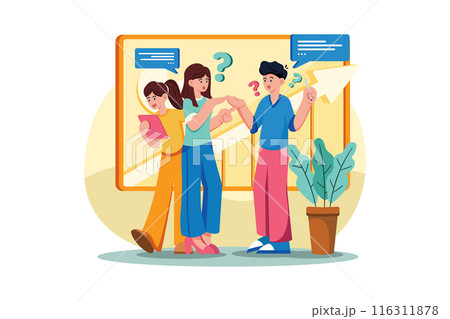 Marketing Team Discussion On Data Analysis 116311878