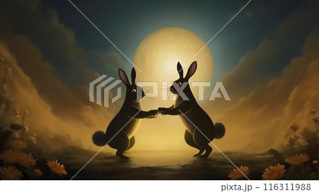 異世界のラビットのいる風景 AI画像 異世界のラビットのいる風景 AI画像 116311988