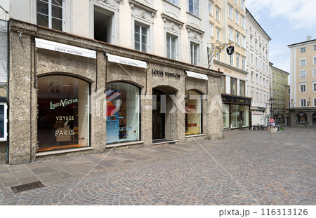 Louis Vuitton brand store in Salzburg, Austria Louis Vuitton brand store in Salzburg, Austria 116313126