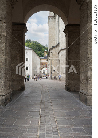 the historic center of Salzburg, Austria 116313135