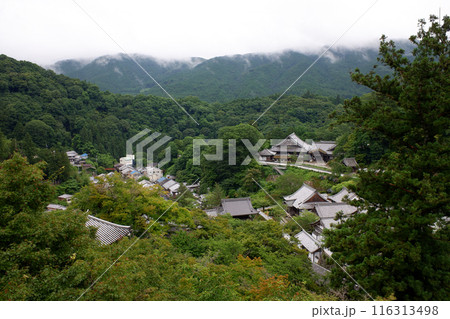 奈良県　長谷寺本堂からの眺望 116313498