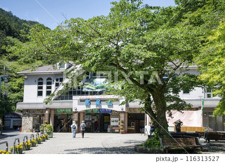 高尾山 高尾山口 ケーブルカー清滝駅 夏季 高尾山 高尾山口 ケーブルカー清滝駅 夏季 116313527
