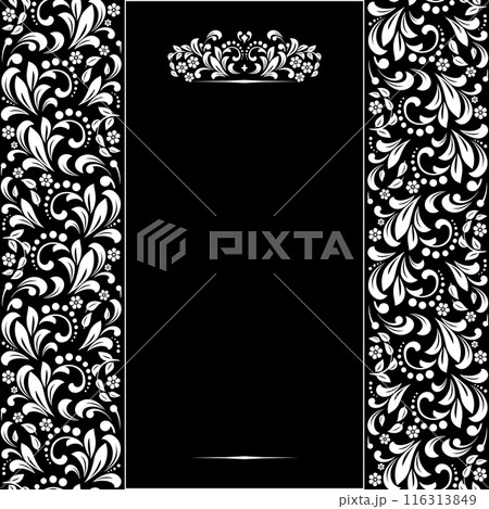 Abstract floral pattern. Vector seamless background. Perfect for invitations or announcements. 116313849