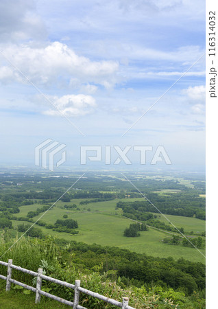 北海道 十勝平野 清水円山展望台からの眺め 北海道 十勝平野 清水円山展望台からの眺め 116314032