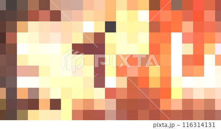 orange pixel background 116314131