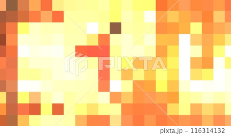 orange pixel background 116314132