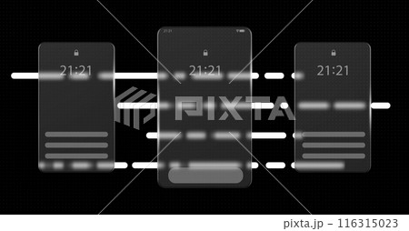 Mobile phone screen ui set 116315023