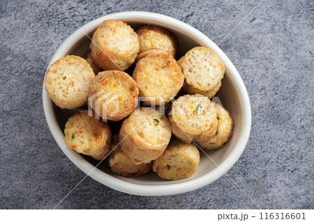 Top table View of Deep Fried Crab Meat Roll Top table View of Deep Fried Crab Meat Roll 116316601